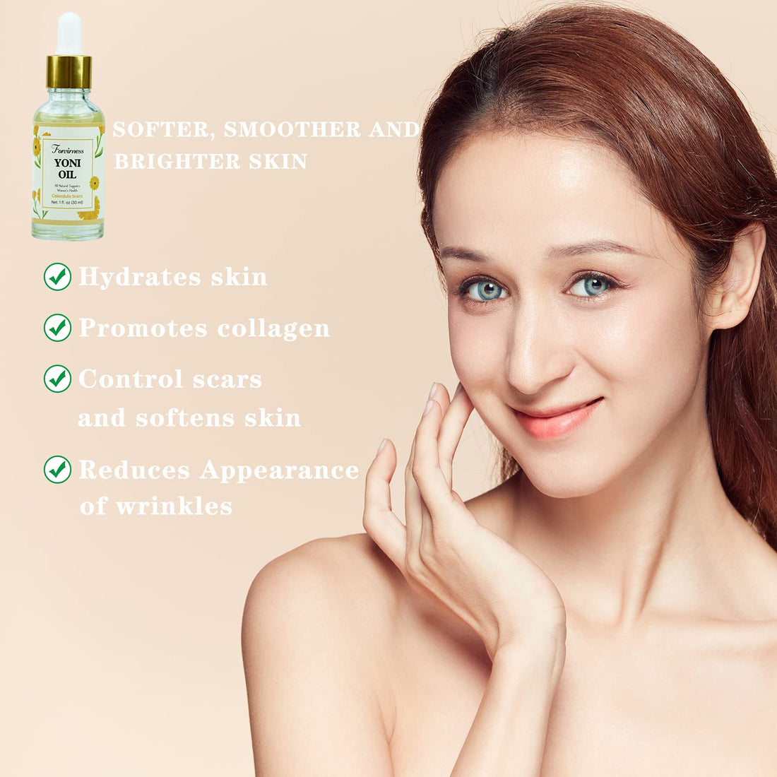 3 Packs Natural Yoni Oil Feminine Wash Ph Balanced for Women, Eliminates Vaginal Odor