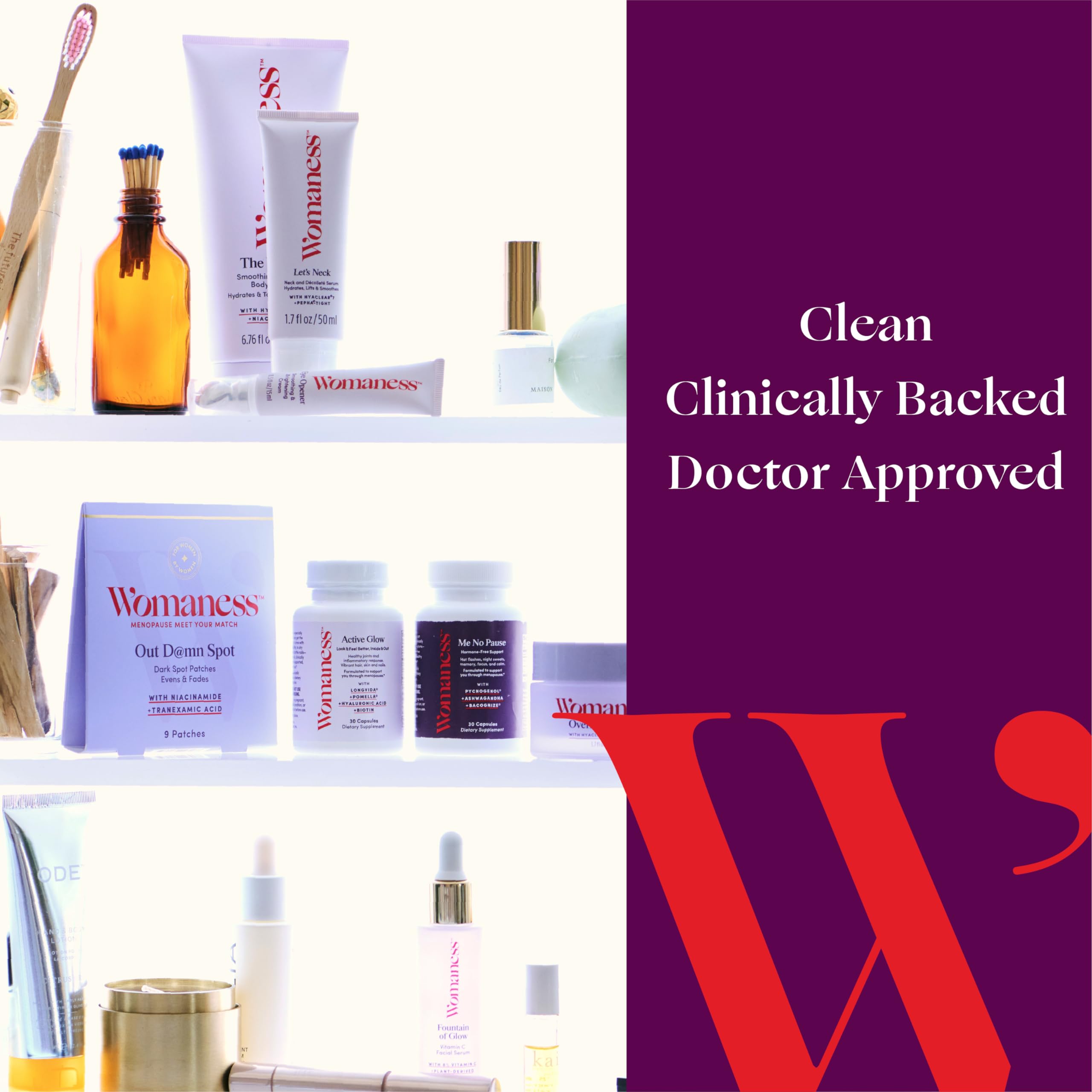 Womaness Menopause Supplements for Women - Menopause Relief for Hot Flashes & Night Sweats Womaness