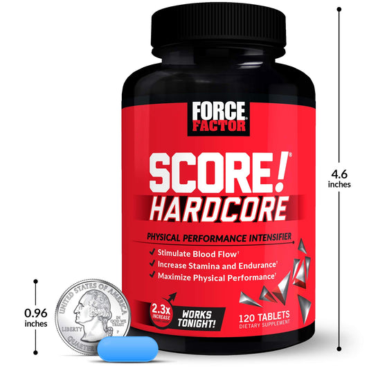 Force Factor Score! Hardcore Nitric Oxide Booster Supplement for Men with L-Citrulline