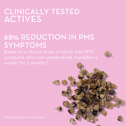 HUM Nutrition SOS PMS Gummies, Helps Relieve PMS Symptoms, Bloating Relief, Mood Swings, Hormonal Balance