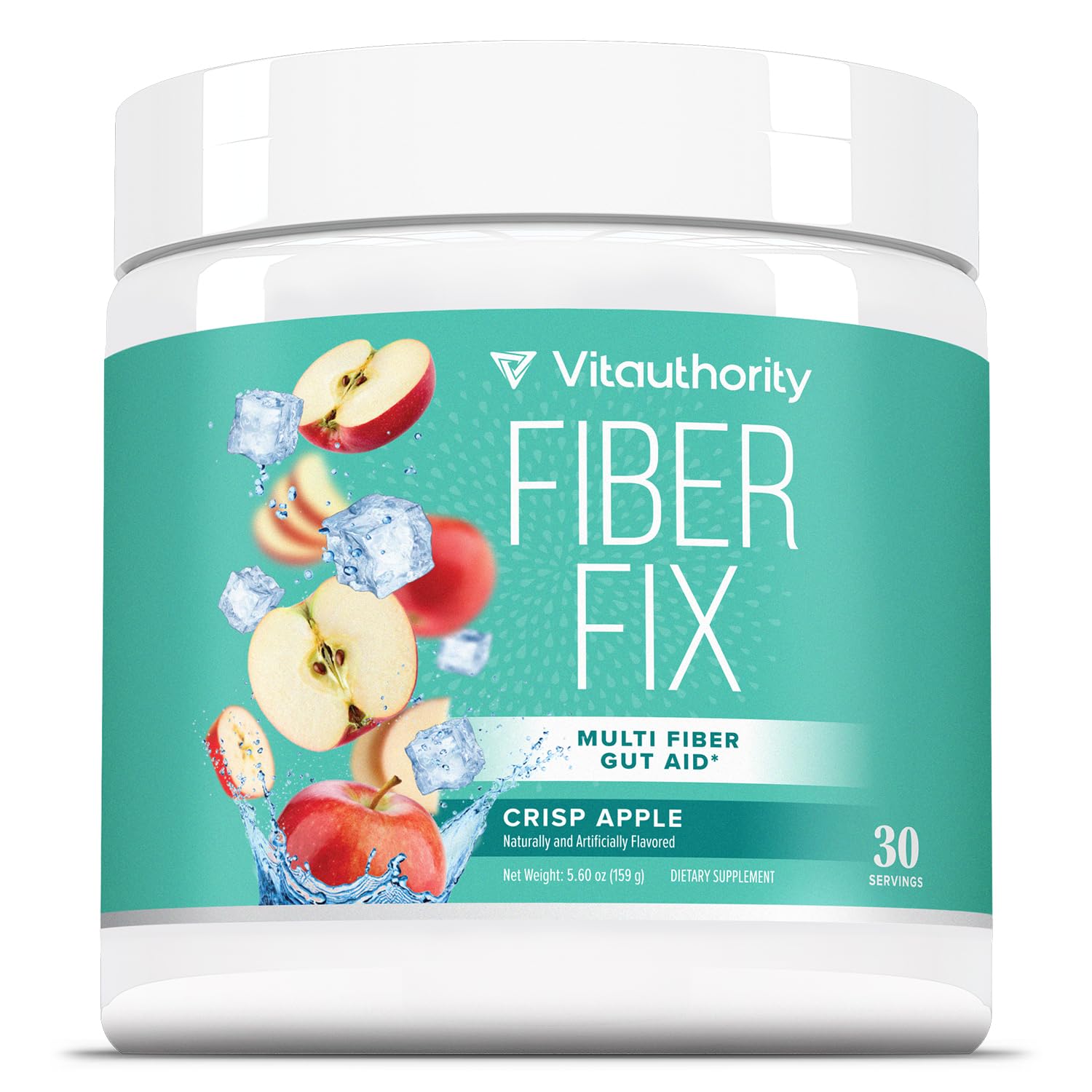 Vitauthority Prebiotic Fiber Powder Supplement - Healthy Gut Cleanse Detox for Women 