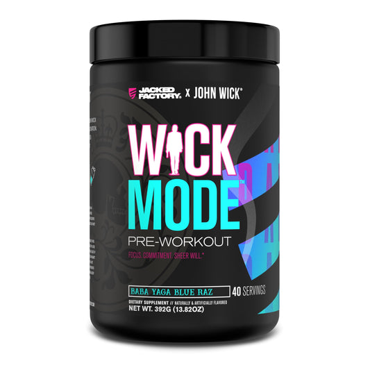 Jacked Factory X John Wick - Wick Mode Pre Workout Powder - Intense Energy, Battle