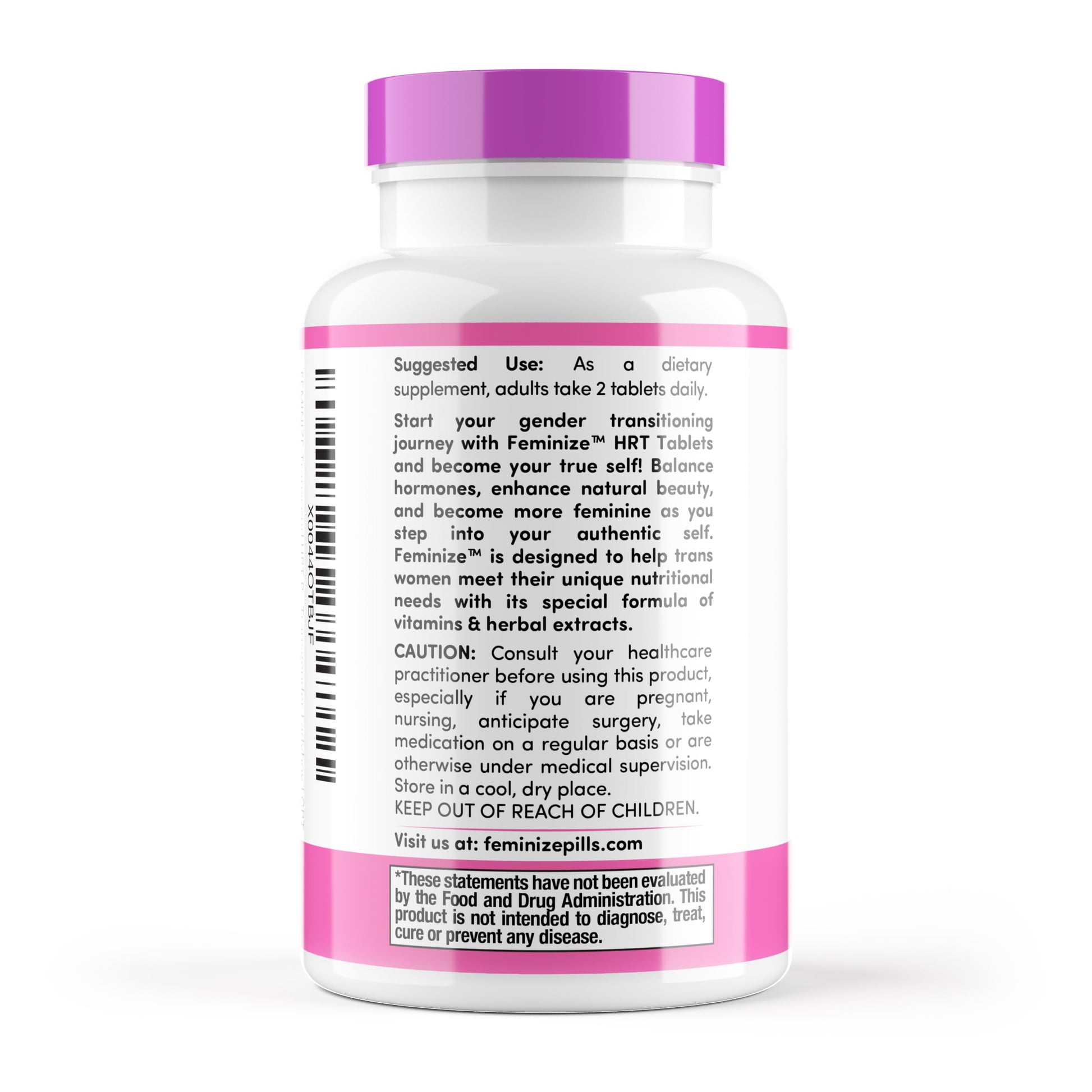 FEMINIZE Transcend HRT Pills for Estrogen - Potent HRT Estrogen Complex - Big Breats Soft Skin Feminizer FEMINIZE