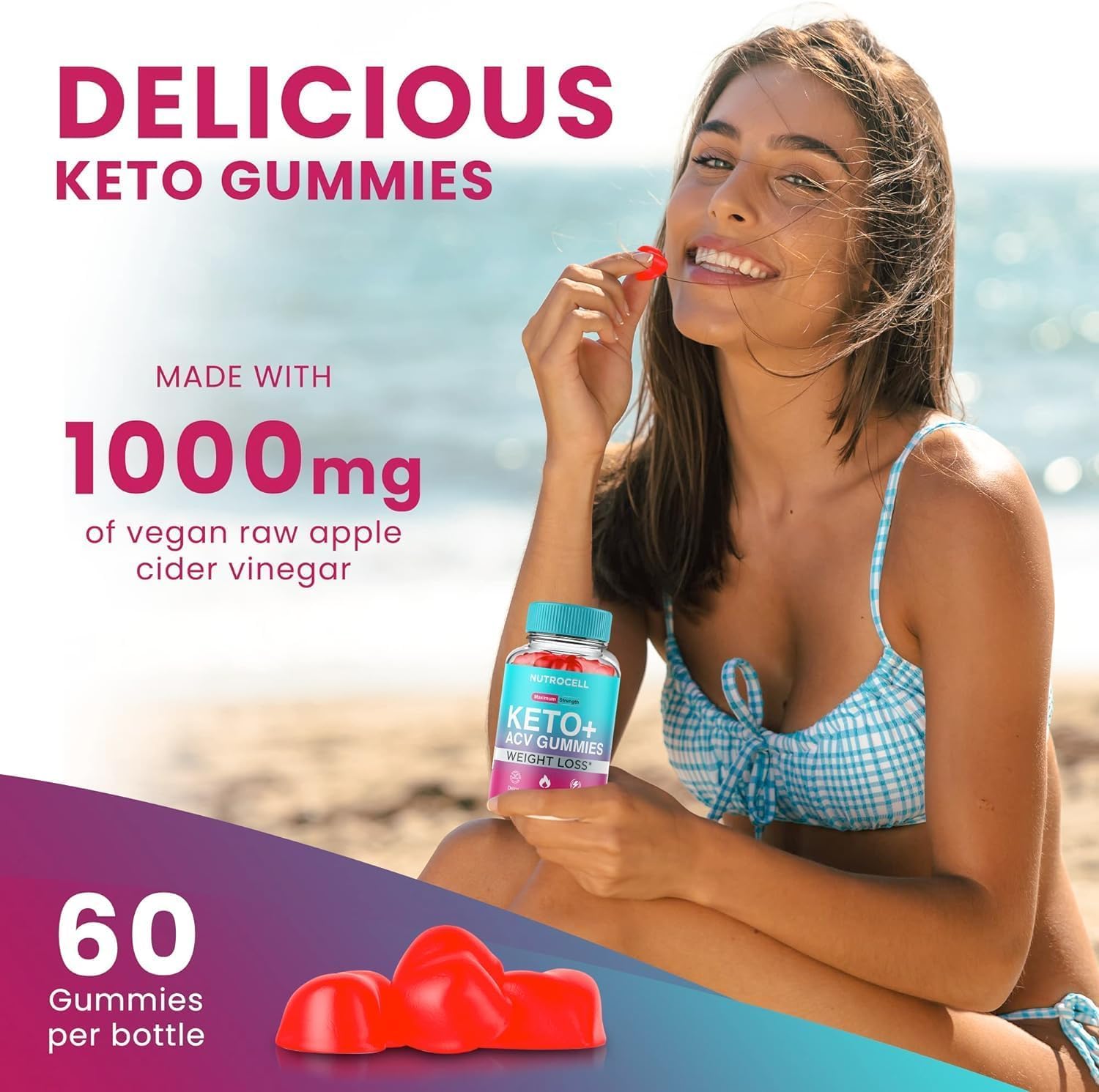 Keto ACV Gummies - Keto Apple Cider Vinegar Gummies - Advanced Weight Loss