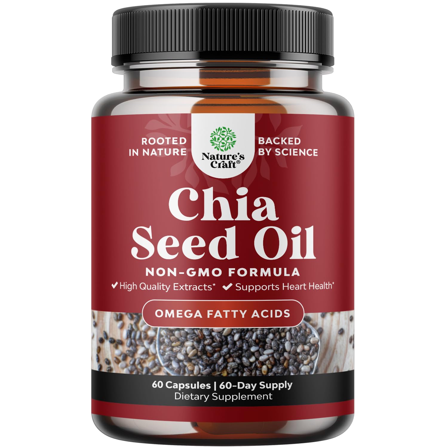 Chia Seed Oil Supplement for Weight Loss and Energy Natural Superfood Protein Metabolis