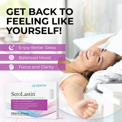 Juvenon Menopause Supplements for Women Mood Support, Hot Flashes Relief, Peri