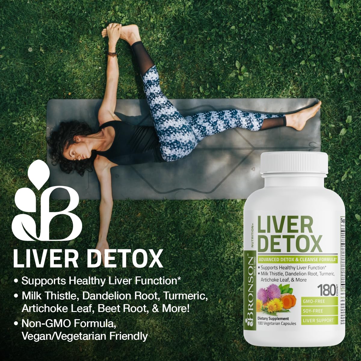 Bronson Liver Detox Advanced Detox & Cleansing Formula Supports Health Liver Function Bronson
