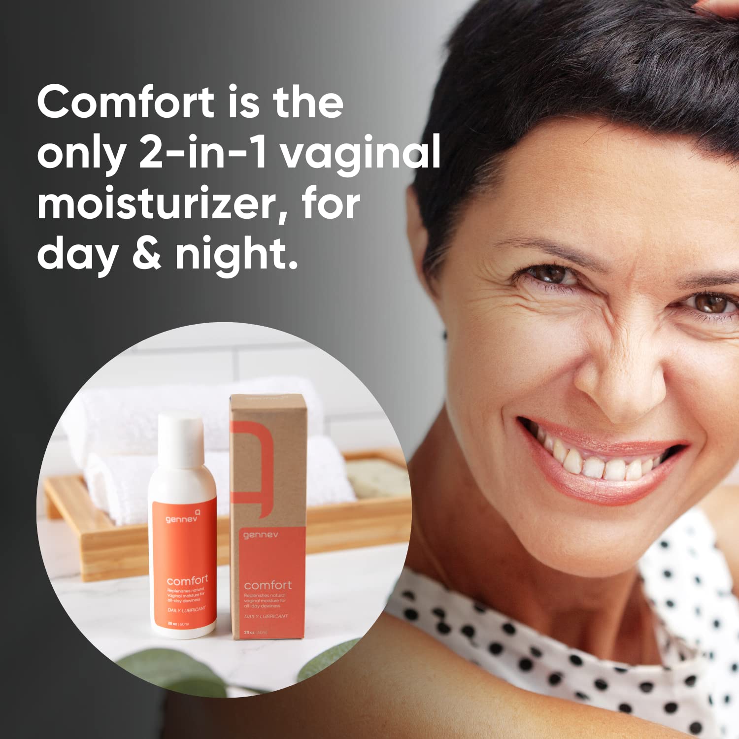 Gennev Intimate Water-Based Lubricant for Women - 2-in-1 Menopause Lubricant and Feminine genneve