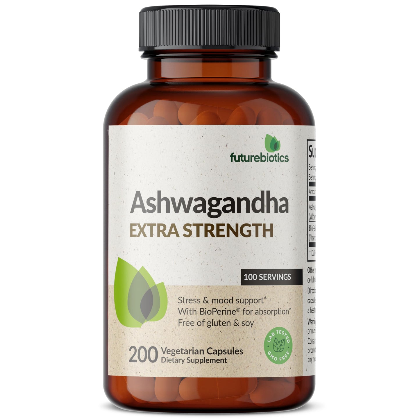 Futurebiotics Ashwagandha Extra Strength Stress & Mood Support with BioPerine