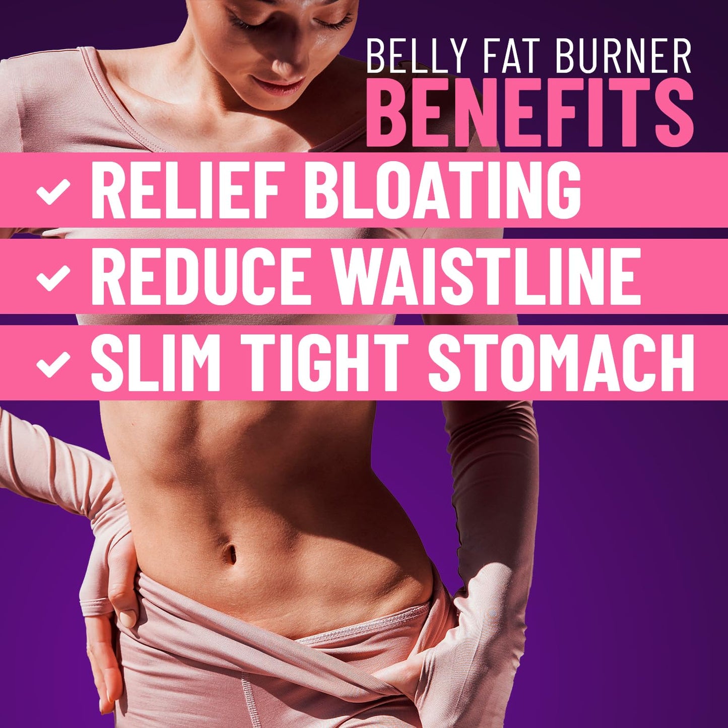Helix Heal Belly Fat Burner for Women - Lose Stomach Fat w/Softgel Diet Pills for Weight Loss