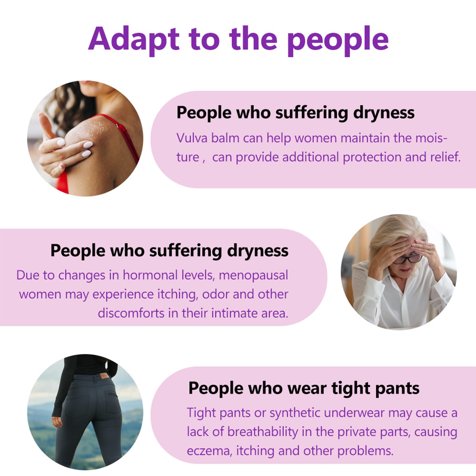 Aromlife Vulva Moisture Balm Cream, for Female Dryness Cure and Support Itching Irritation, Aromlife