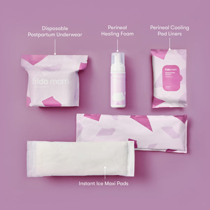 Frida Mom Postpartum Recovery Essentials Kit, New Mom Gifts, Cooling Pad Liners, Ice Maxi Pads