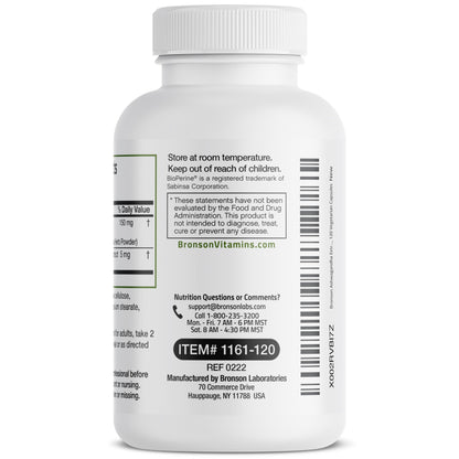 Bronson Ashwagandha Extra Strength Stress & Mood Support with BioPerine