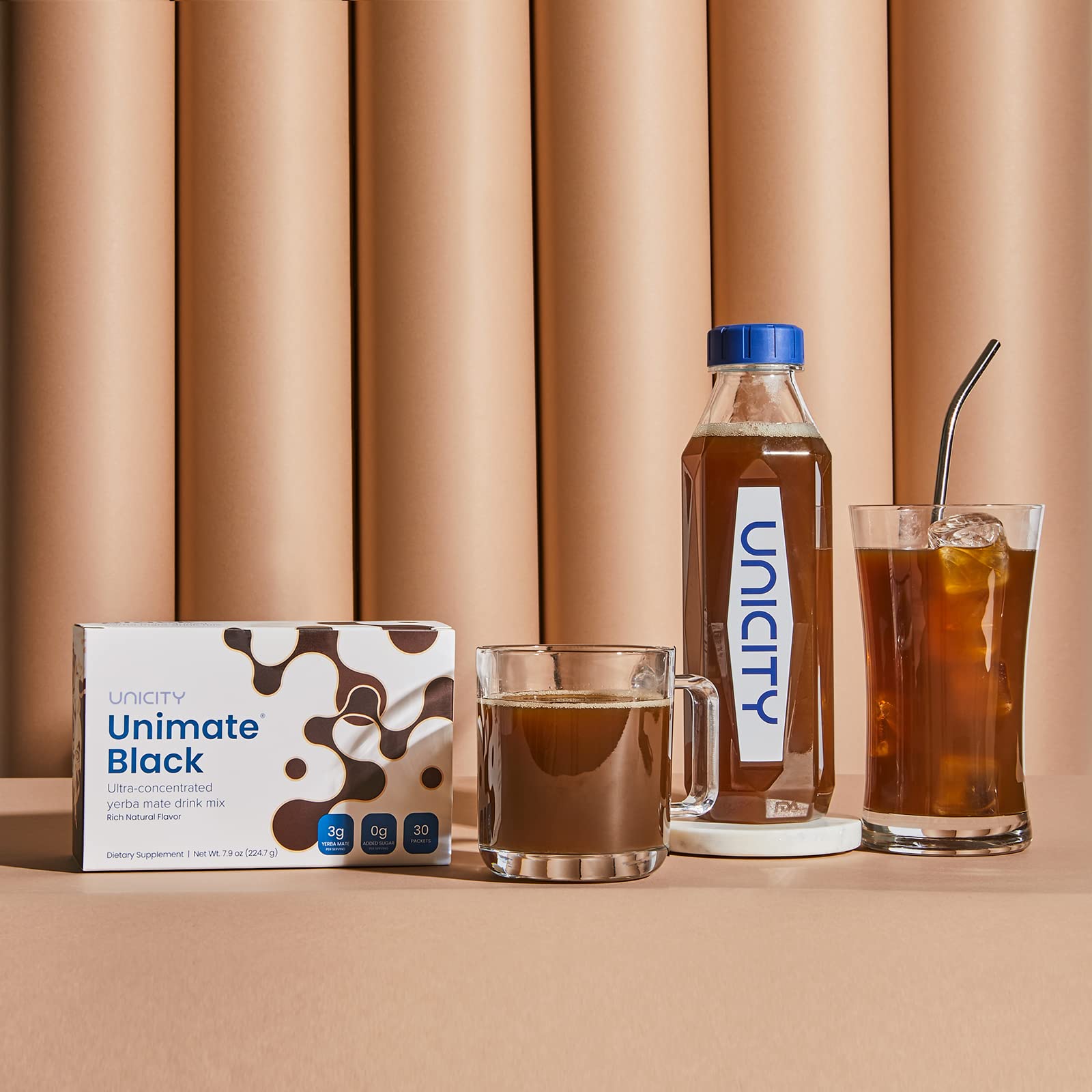 Unicity UNIMATE Black - Great Tasting - 30 Pack Unicity