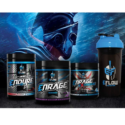 eFlow Nutrition ENRAGE Pre Workout - Energy, Focus, Pumps, and Strength - Ninja Nerds (30 Servings)