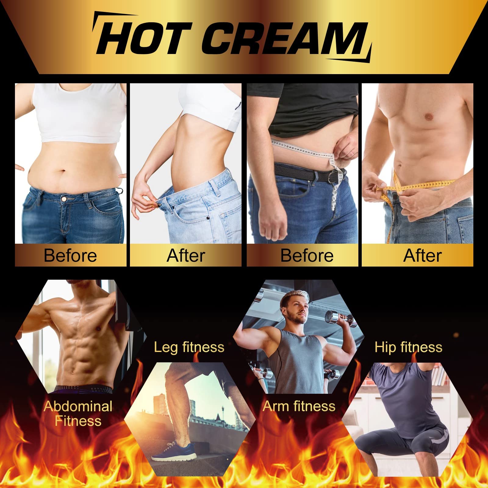 REBODUM Hot Sweat Cream, Fat Burning Cream for Belly Natural Weight Loss Cream Weight Loss REBODUM