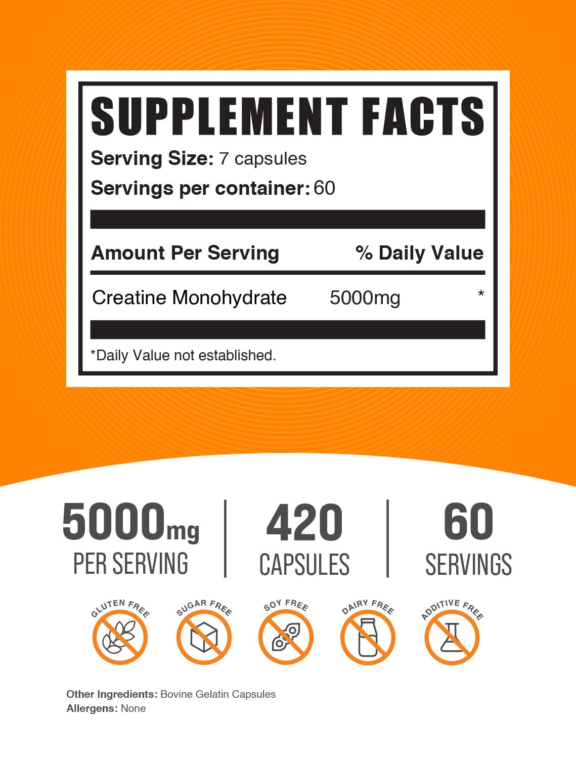 BULKSUPPLEMENTS.COM Creatine Monohydrate Capsules - Micronized Creatine Monohyd BULKSUPPLEMENTS.COM