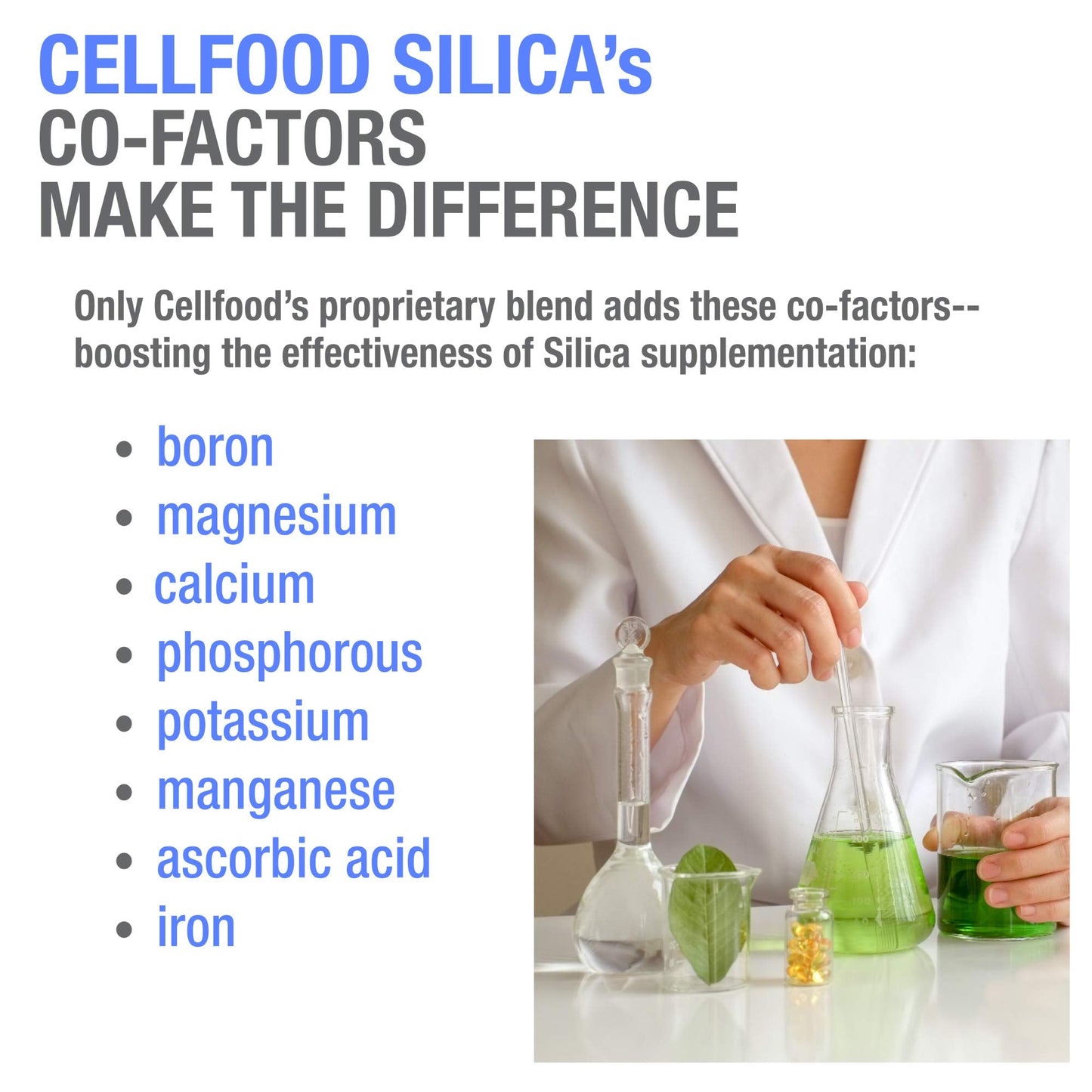 Cellfood Essential Silica Anti-Aging Formula, 4 fl oz - Supports Healthy Bones, Joints, Hair