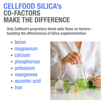 Cellfood Essential Silica Anti-Aging Formula, 4 fl oz - Supports Healthy Bones, Joints, Hair