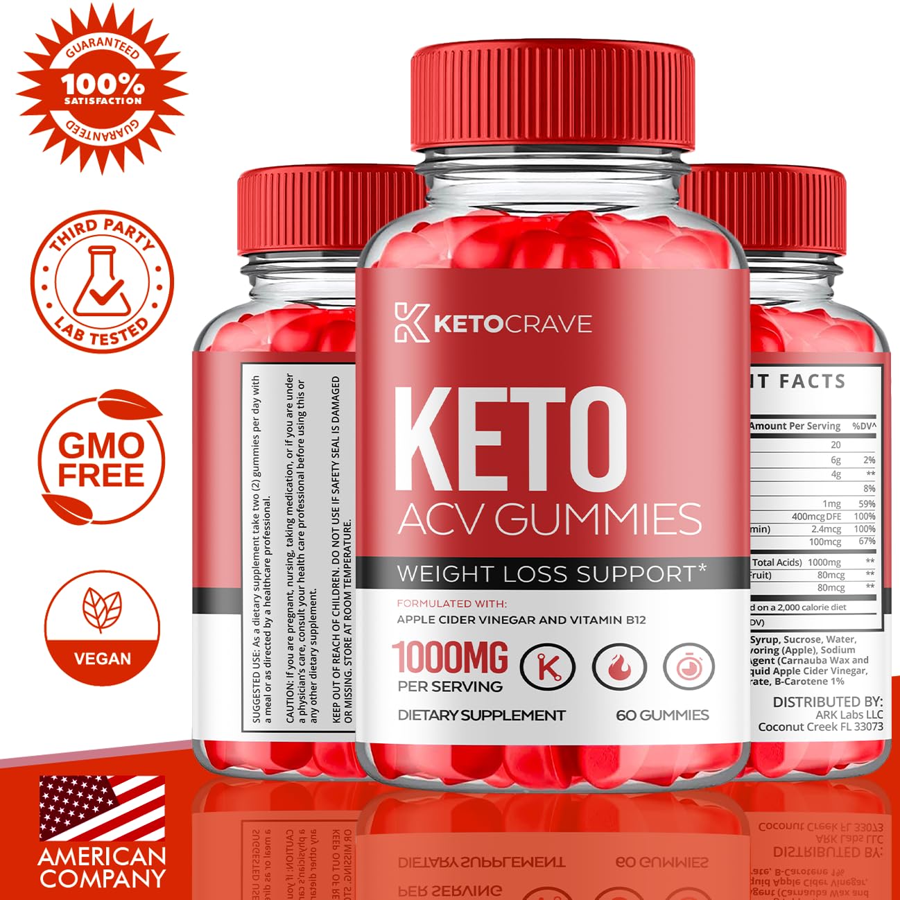 Keto Crave ACV Gummies, KetoCrave Keto ACV Gummies Advanced Weight Loss 1000MG