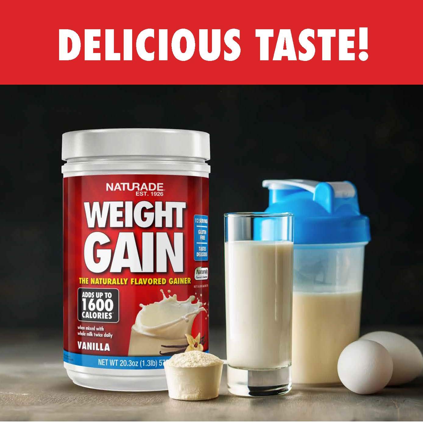 Naturade Weight Gain Instant Nutrition Drink Mix, Vanilla ,20.3 Ounce Naturade