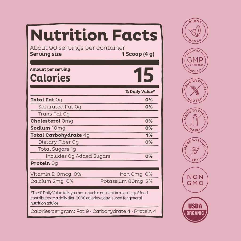 KOS Organic Beet Root Powder - USDA Certified, Nitric Oxide Booster, Non-GMO, Gluten