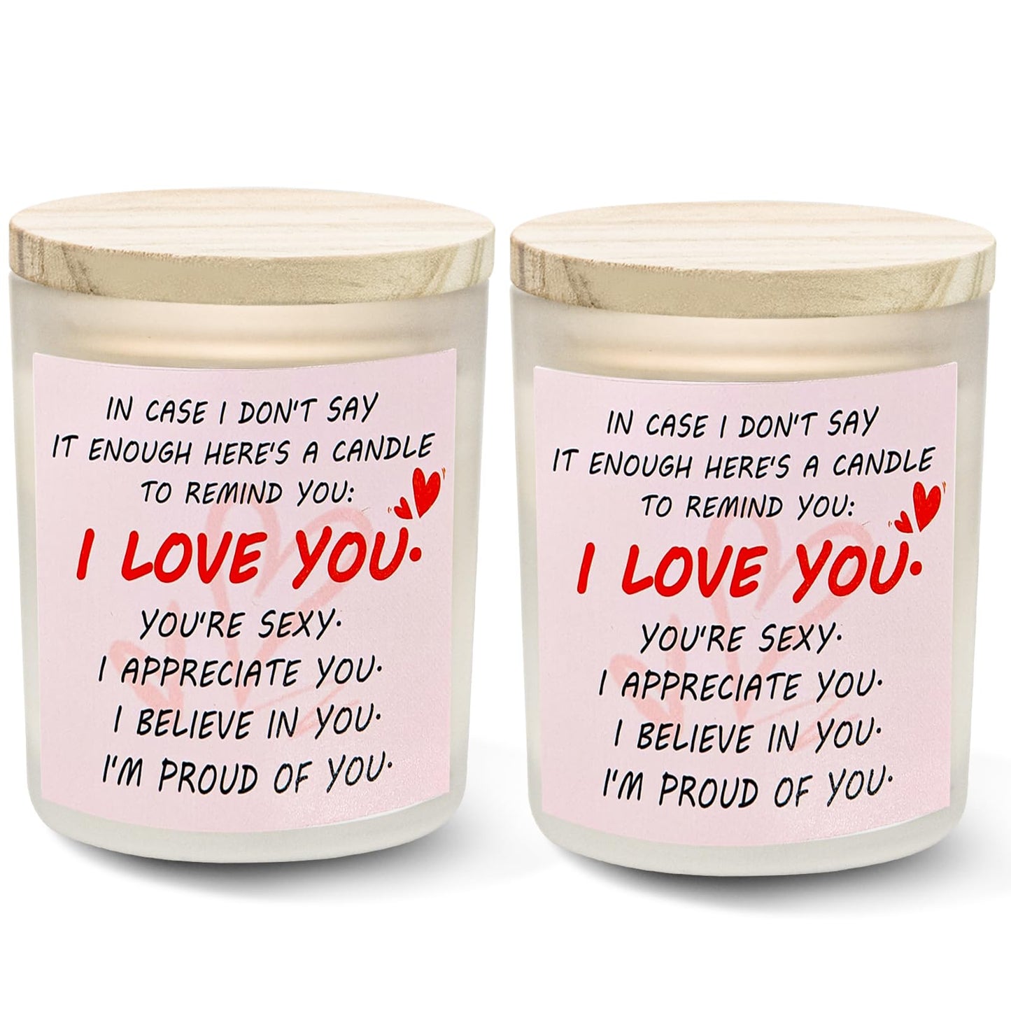 Gifts for Her Anniversary Candler - 2pack Valentine's Day Candle Gift,Wife Gifts Anniversary,Vanilla Lavender