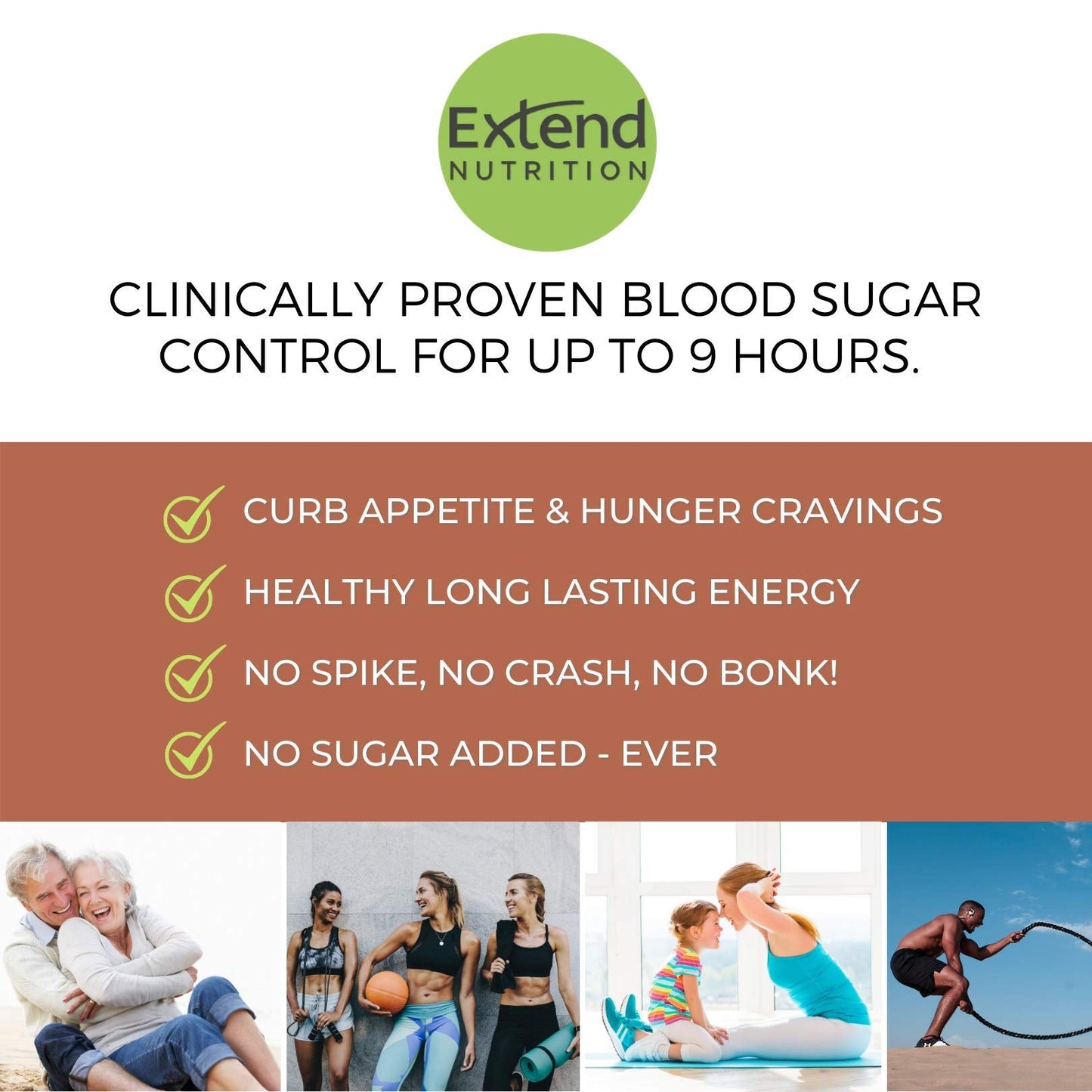 Extend Nutrition Diabetic Snacks for Sugar Control, Low Carb, Low Sugar, Low Calorie Snacks
