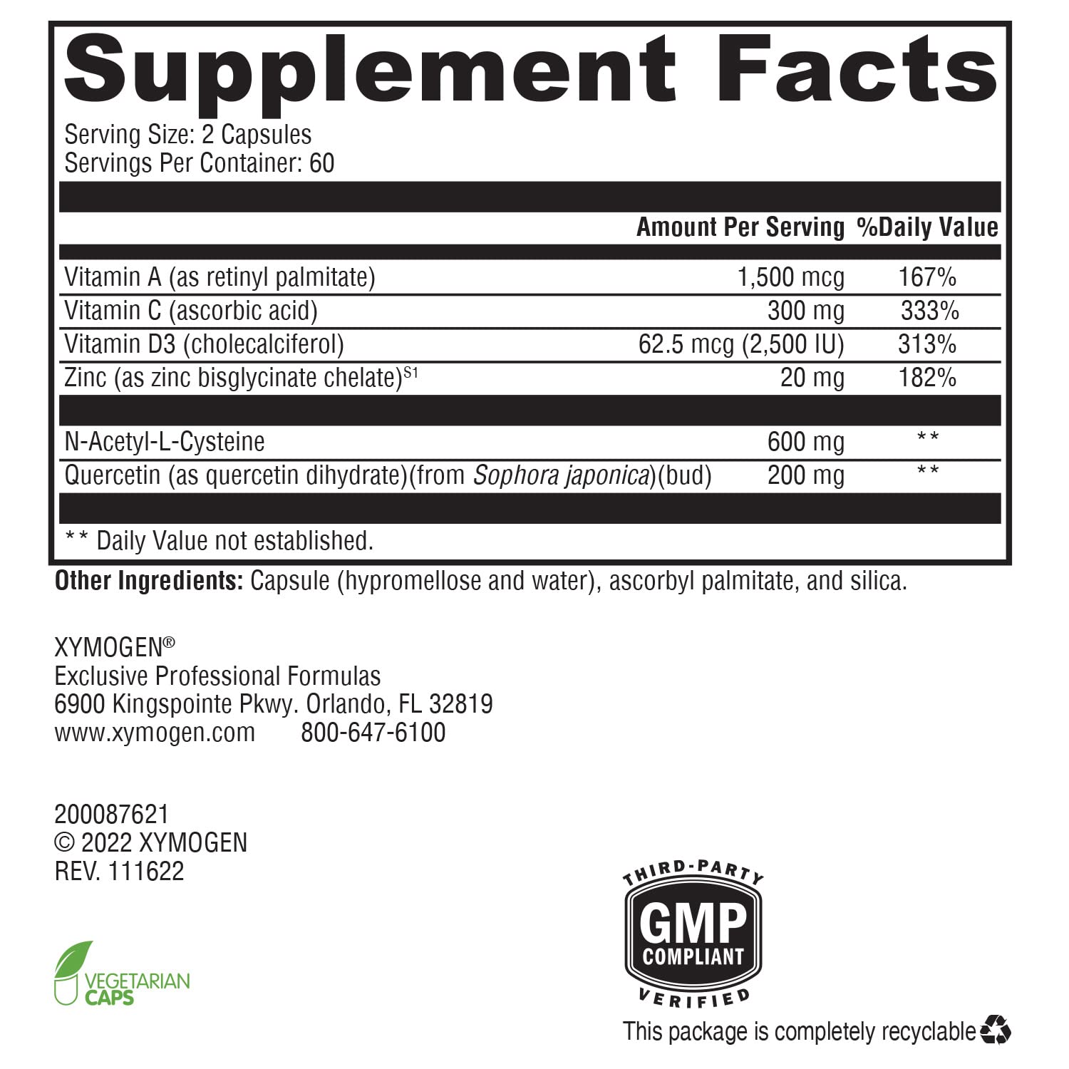 XYMOGEN Prenatal (150 Capsules) + Immune Essentials Daily (120 Capsules) 2-Product Bundle XYMOGEN