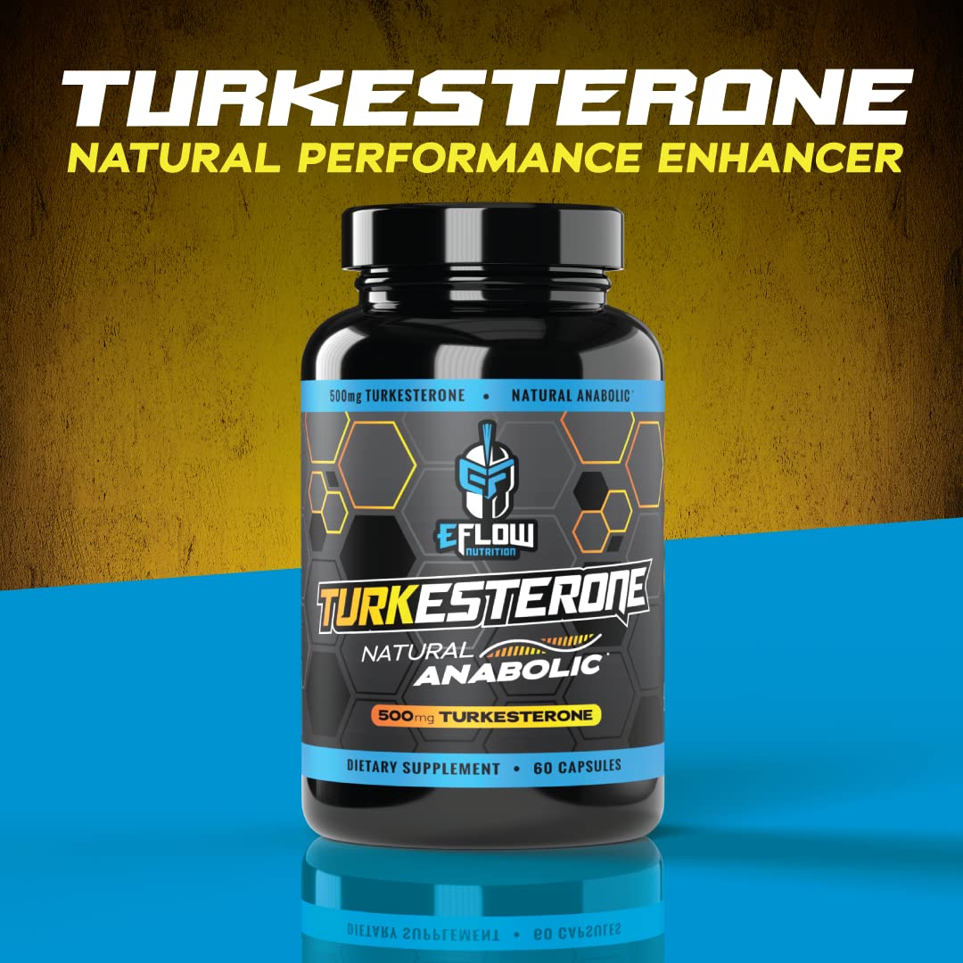 eFlow Nutrition Turkesterone (500 mg) Ajuga Turkestania Extract Complexed