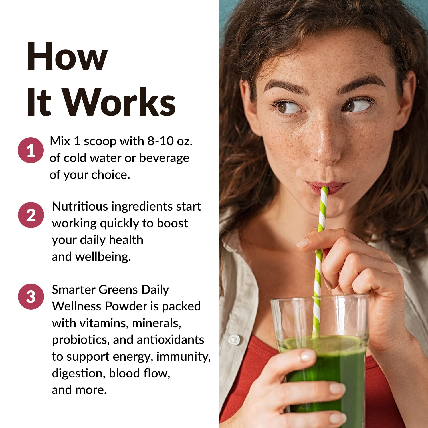 FORCE FACTOR Smarter Greens Daily Wellness Powder to Support Energy, Immunity & Digestion Force Factor