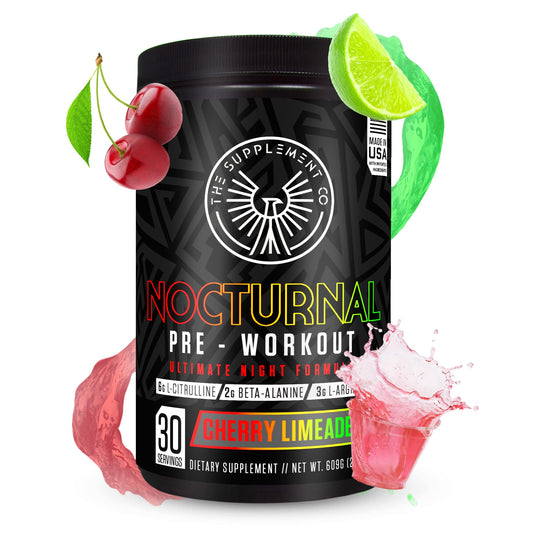 The Supplement Co Nocturnal Pre Workout - No Caffeine Night Time Preworkout for Men