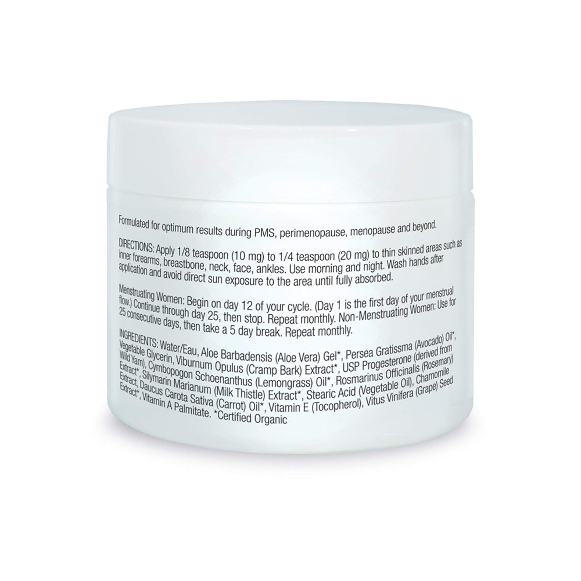 Organic Excellence Feminine Balance Therapy - USP Bio-Identical Progesterone Cream - 2 oz Organic Excellence