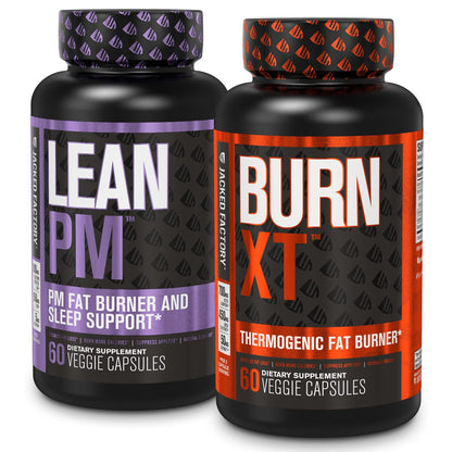 Jacked Factory Burn XT Thermogenic Fat Burner & Lean PM Nighttime