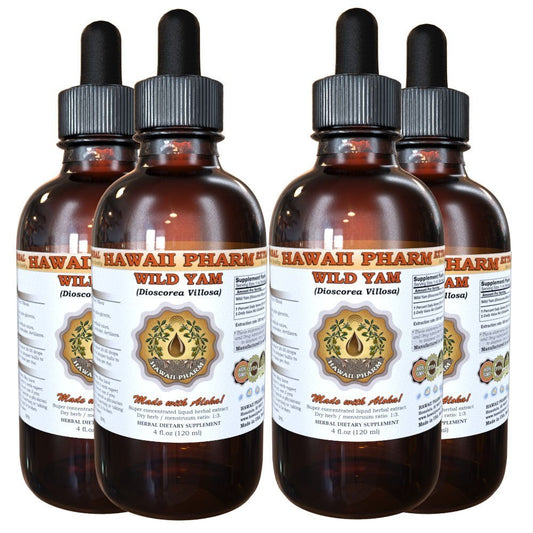 Wild Yam Liquid Extract, Wild Yam (Dioscorea Villosa) Tincture 4x4 oz