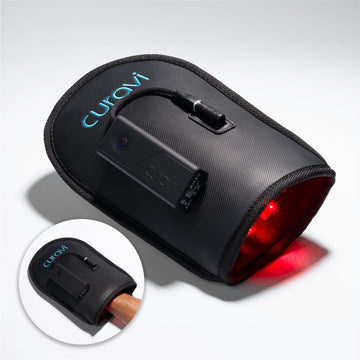 CURAVI Wellness Glove - Enhanced Comfort & Support for Hands and Wrists with Advanced Red