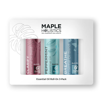 Headache Roll on Essential Oils - Aromatherapy Essential Oils Sets Variety Pack with Peppermint Clarify