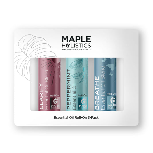 Headache Roll on Essential Oils - Aromatherapy Essential Oils Sets Variety Pack with Peppermint Clarify