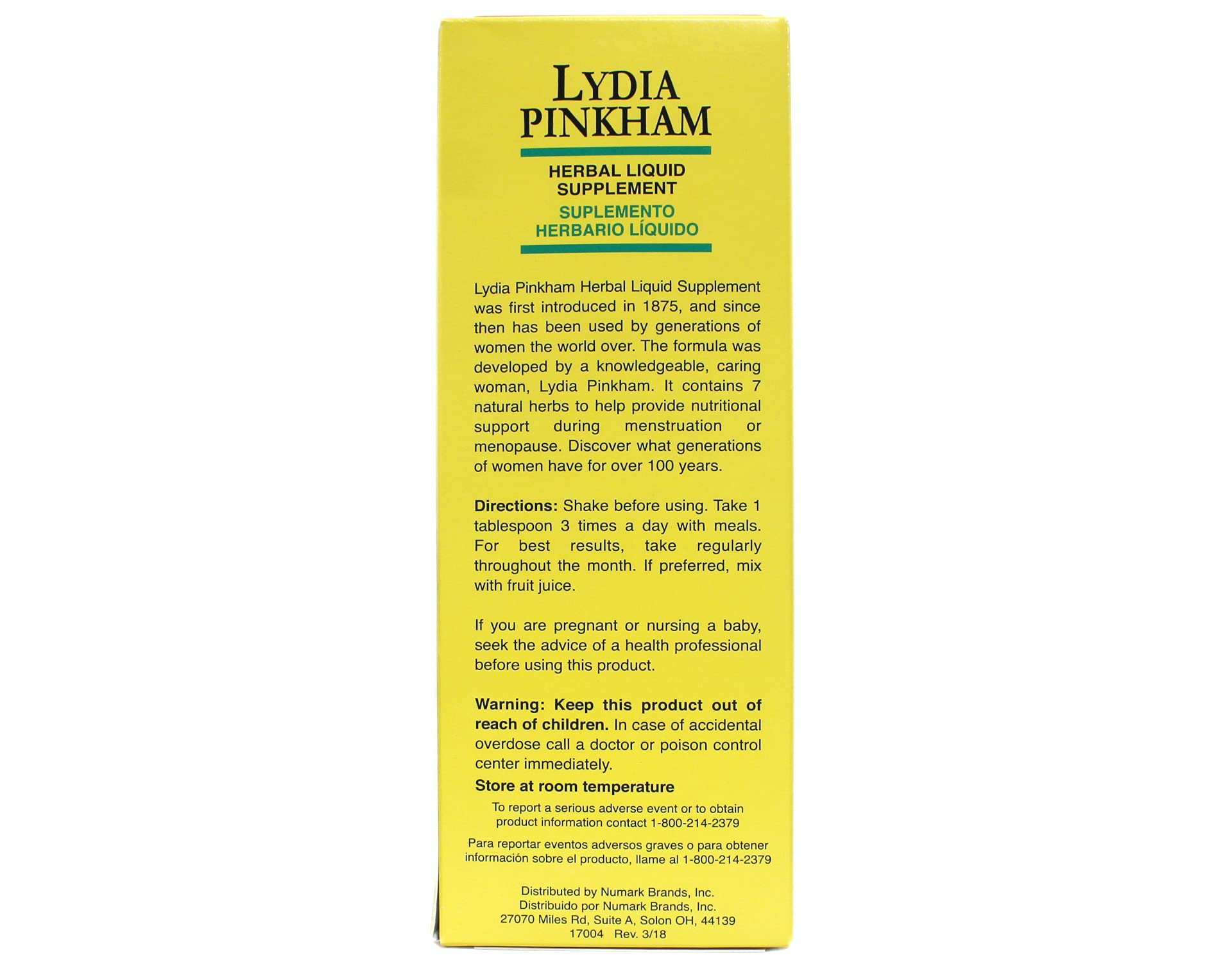 Lydia Pinkham Herbal Liquid Supplement 16 oz (Pack of 10)