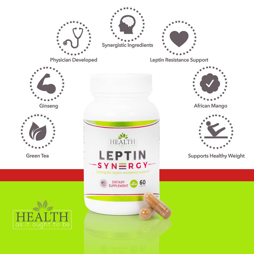 Leptin Syn3rgy (Green Tea, African Mango, Ginseng) - 60 Capsules