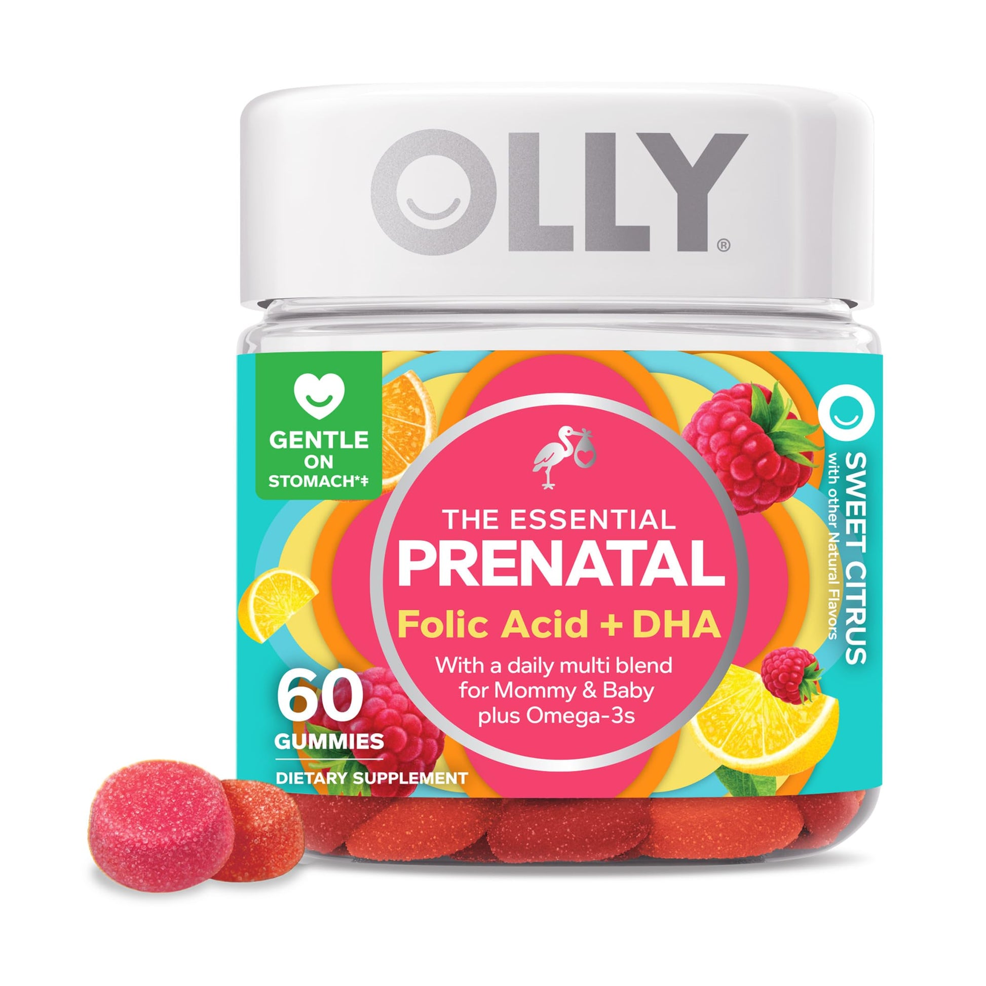 OLLY The Essential Prenatal Gummy Multivitamin, 30 Day Supply OLLY