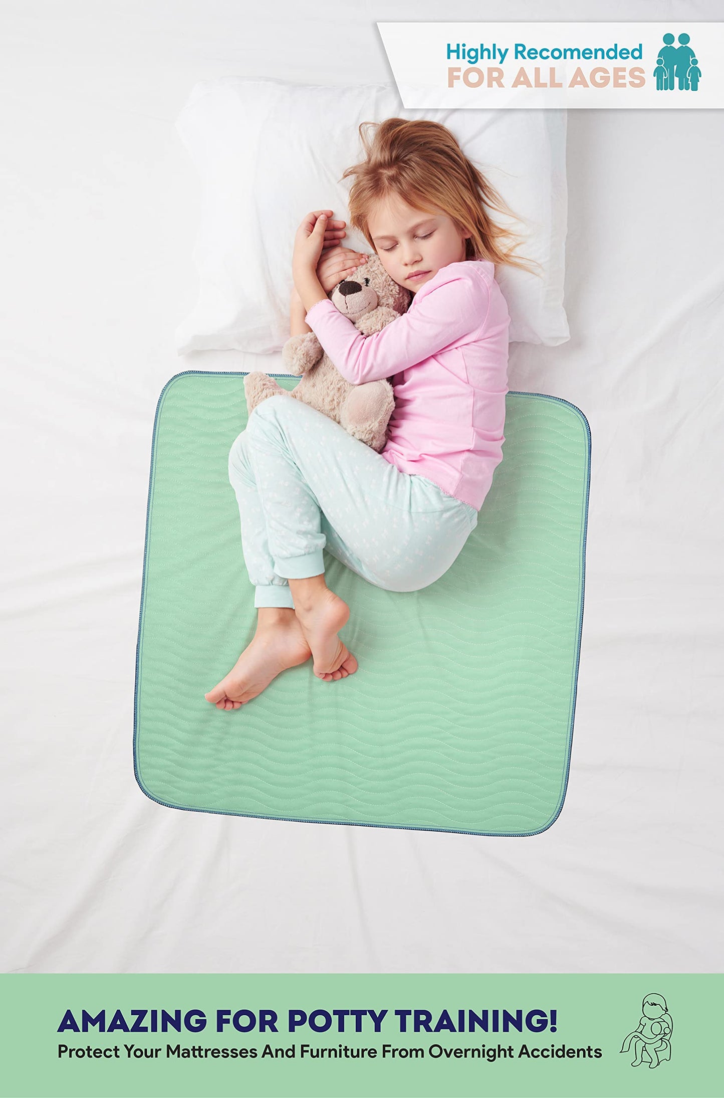 IMPROVIA® Washable Underpads 34" x 36" (Pack of 10) Heavy Absorbenc