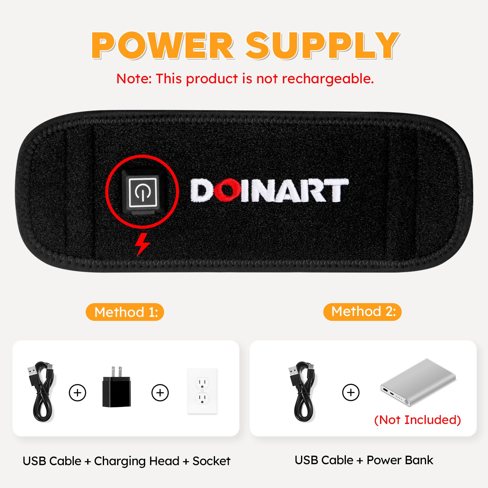 Doinart Red Light Therapy Belt for Neck, Portable Near Infrared Light Therapy for Face Doinart