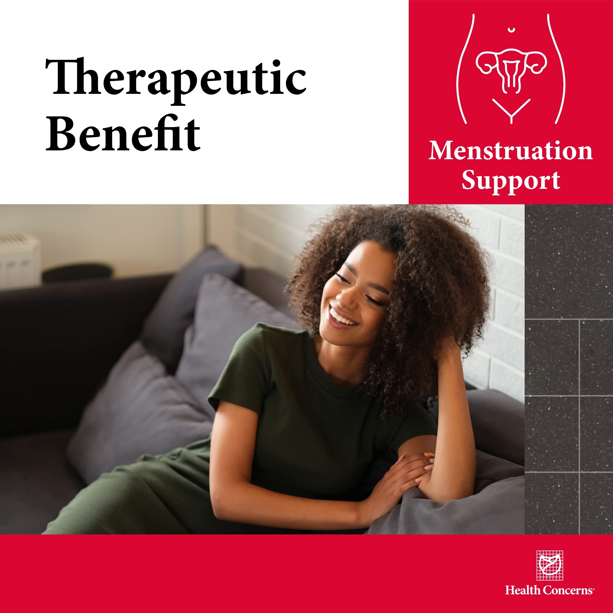 Health Concerns Woman's Balance - PMS Relief & Support Supplement for Women - Large, 90 Capsules Health Concerns