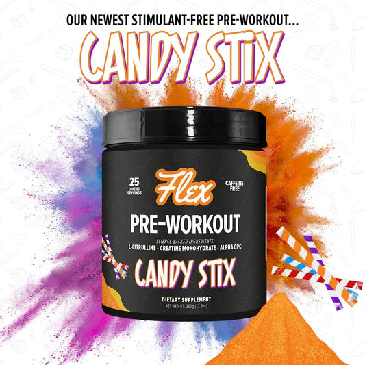 Flexible Dieting Lifestyle Pre Workout Nootropic Supplement Powder - Candy Stix | Enhance Focus, Boost Concentration & Memory | Stimulant-Free, Caffeine-Free, Calorie-Free, Keto-Friendly | 25 Servings