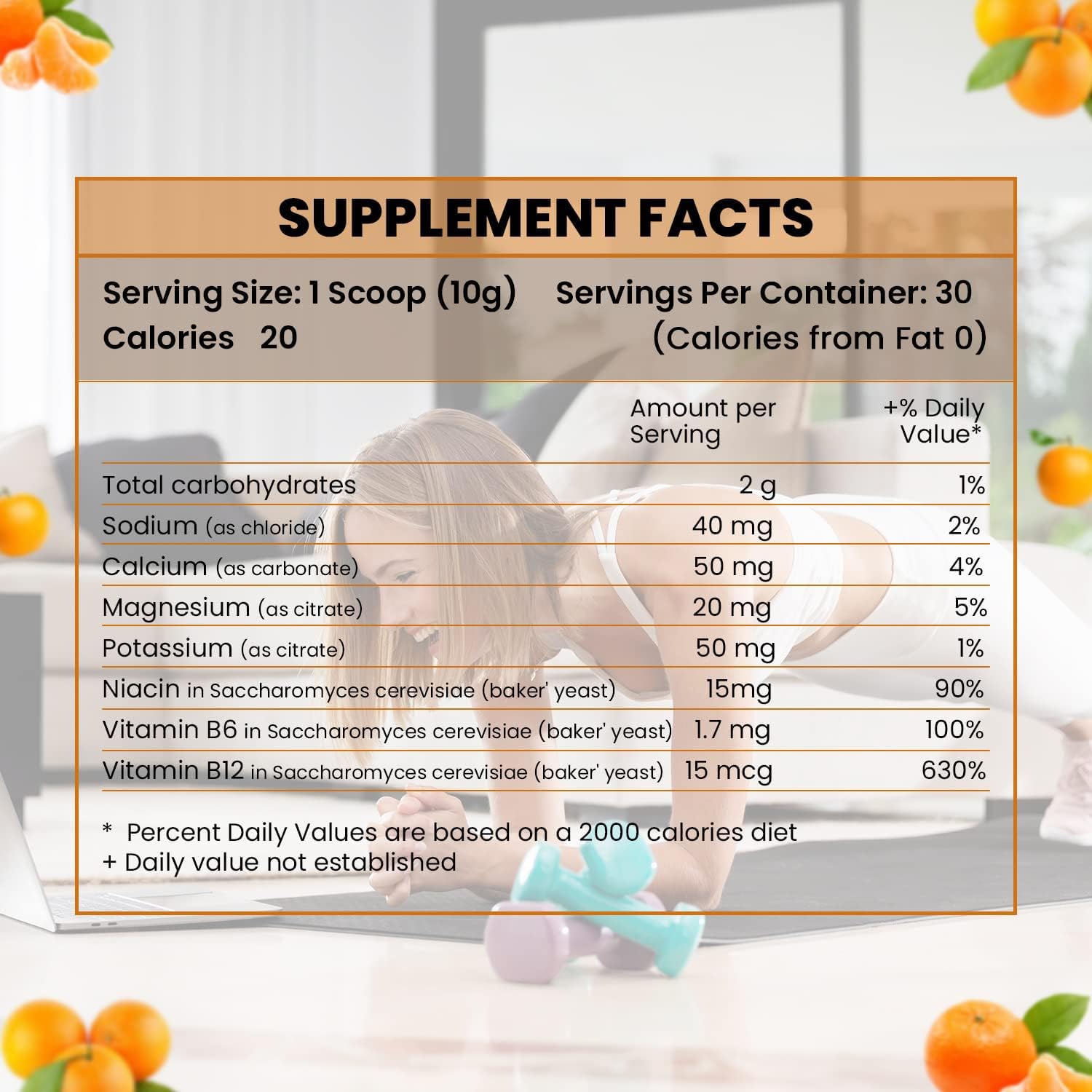EnergyFirst Prefuel Pre-Workout Powder, Orange Flavor, Boost Energy, Creatine Monohydrate Powder with Amino Acids, L-Tyrosine, Green Tea & Caffeine, Immune Support - 30 Servings