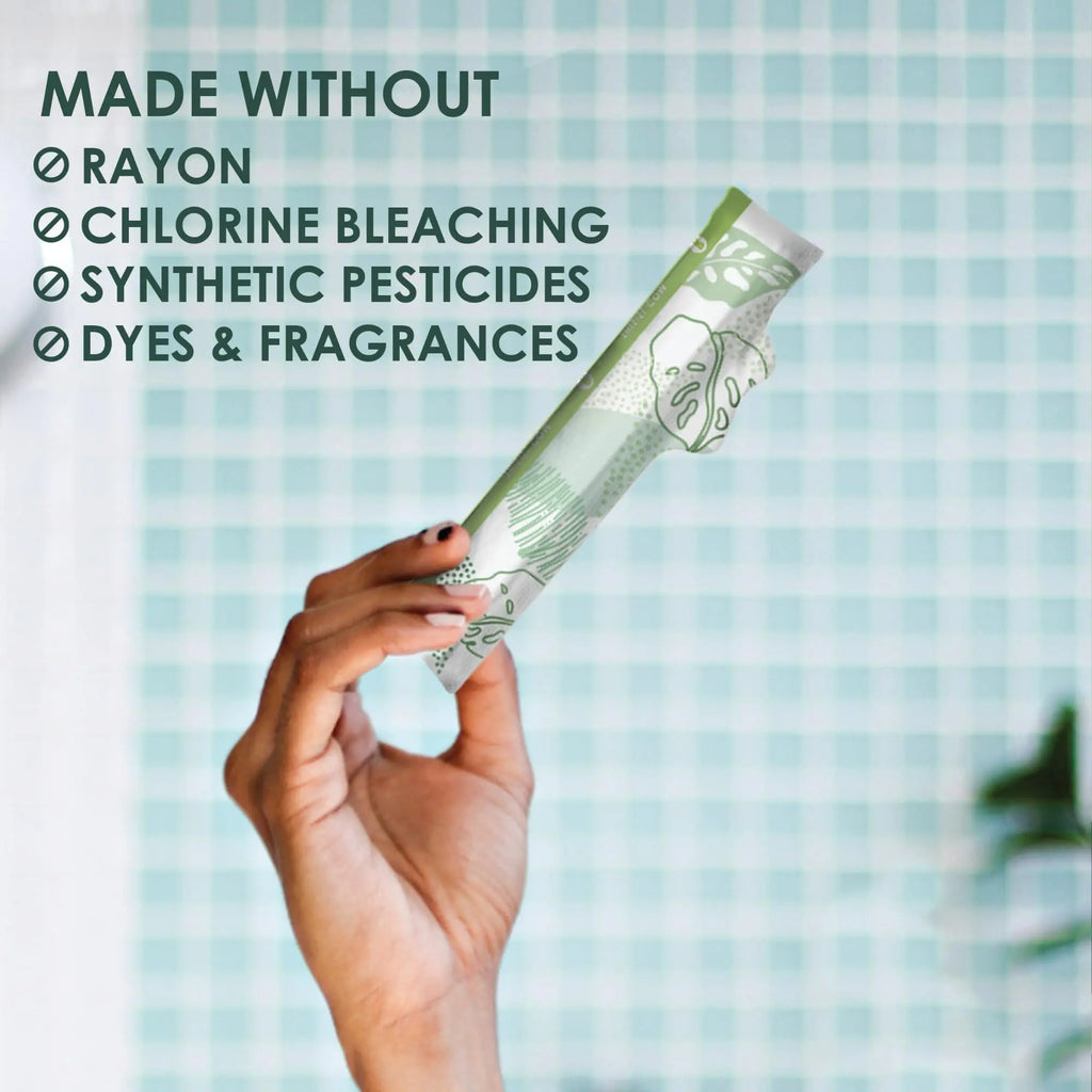 L. Organic Cotton Tampons - Regular 42 Count x 2 Packs (84 Count Total) (Packaging May Vary) L.