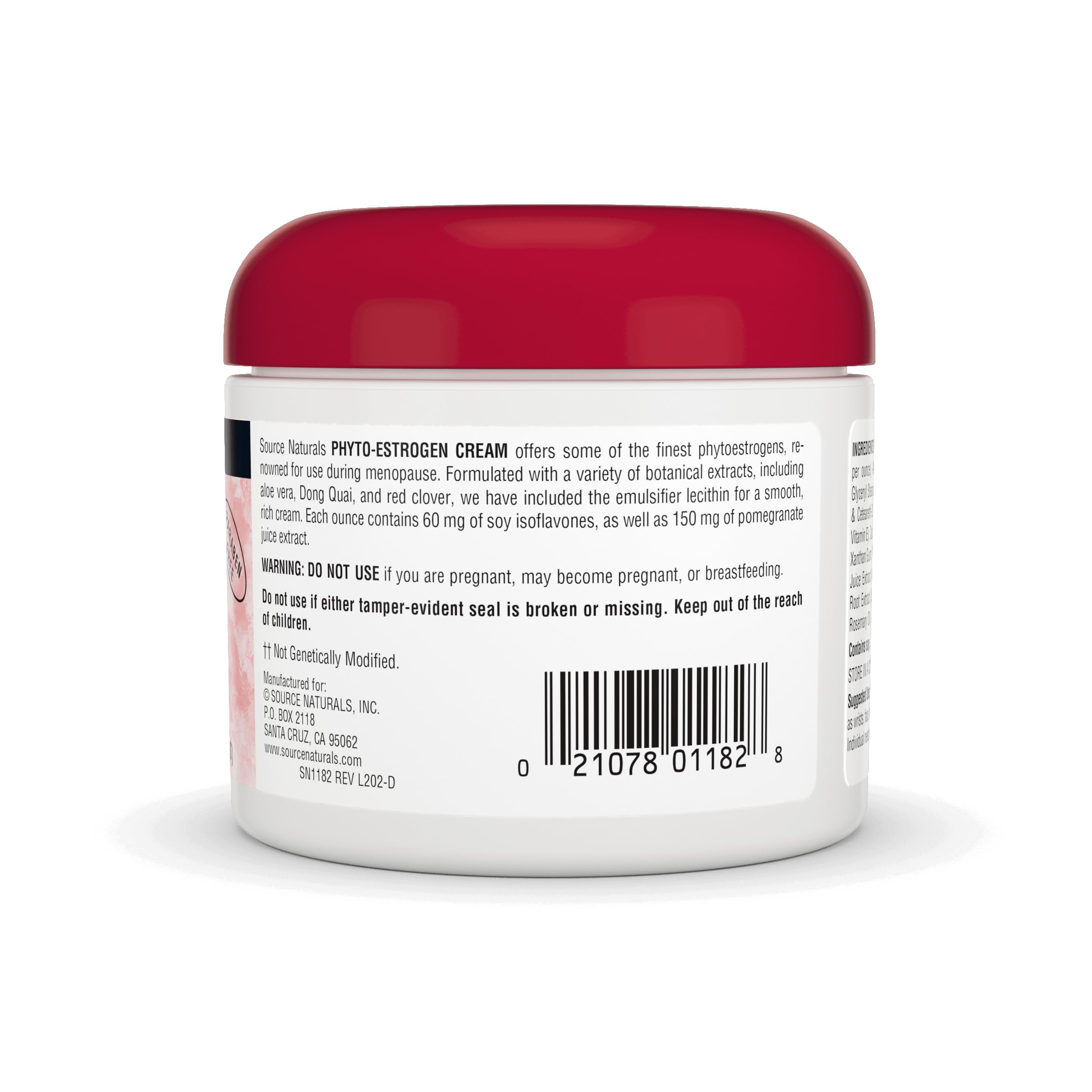 Source Naturals Phyto-Estrogen Cream, Paraben-Free - 4 oz Cream Source Naturals