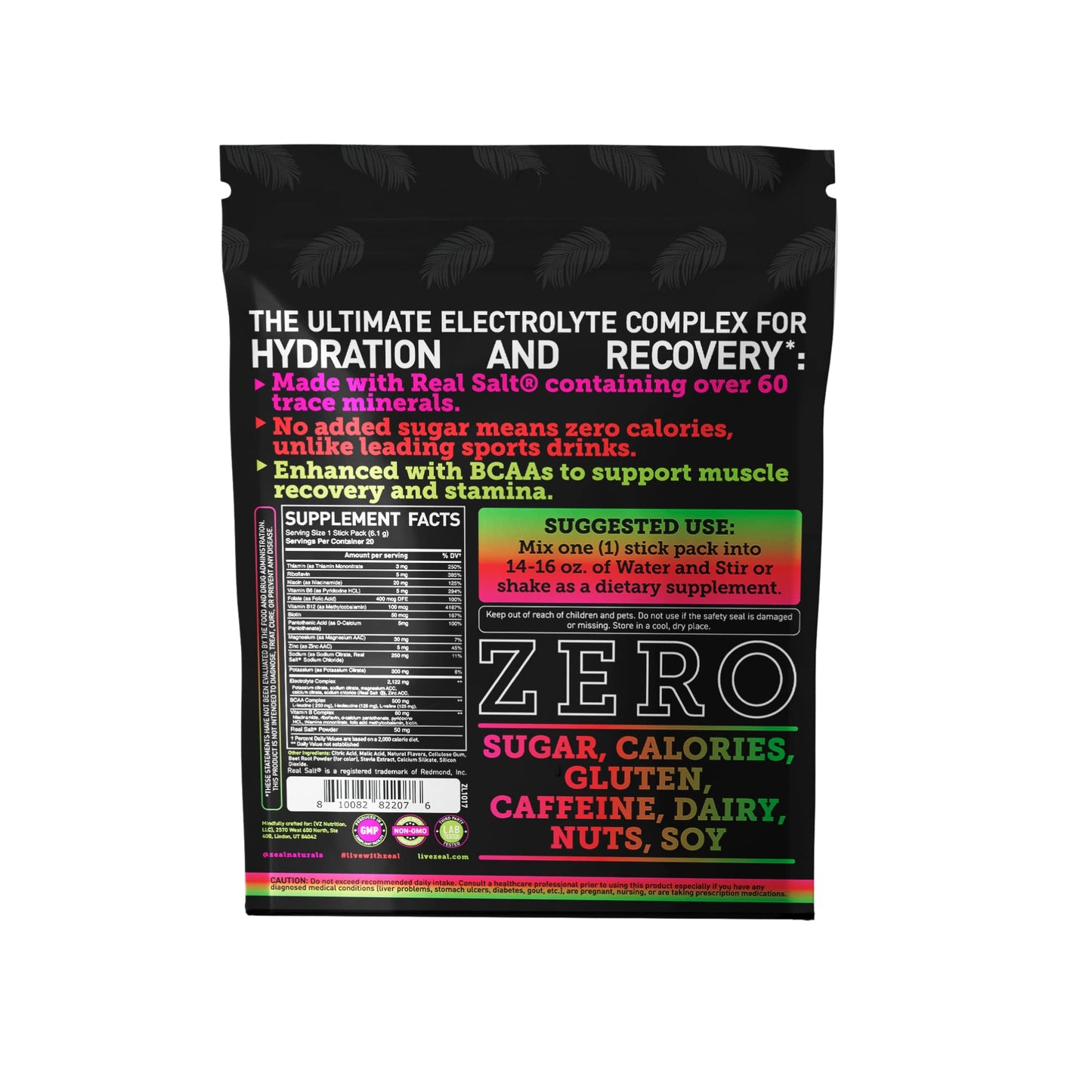 Enhanced Powder Stick Packs (Cherry Limeade- 20 Packets) Sugar Free + BCAA B