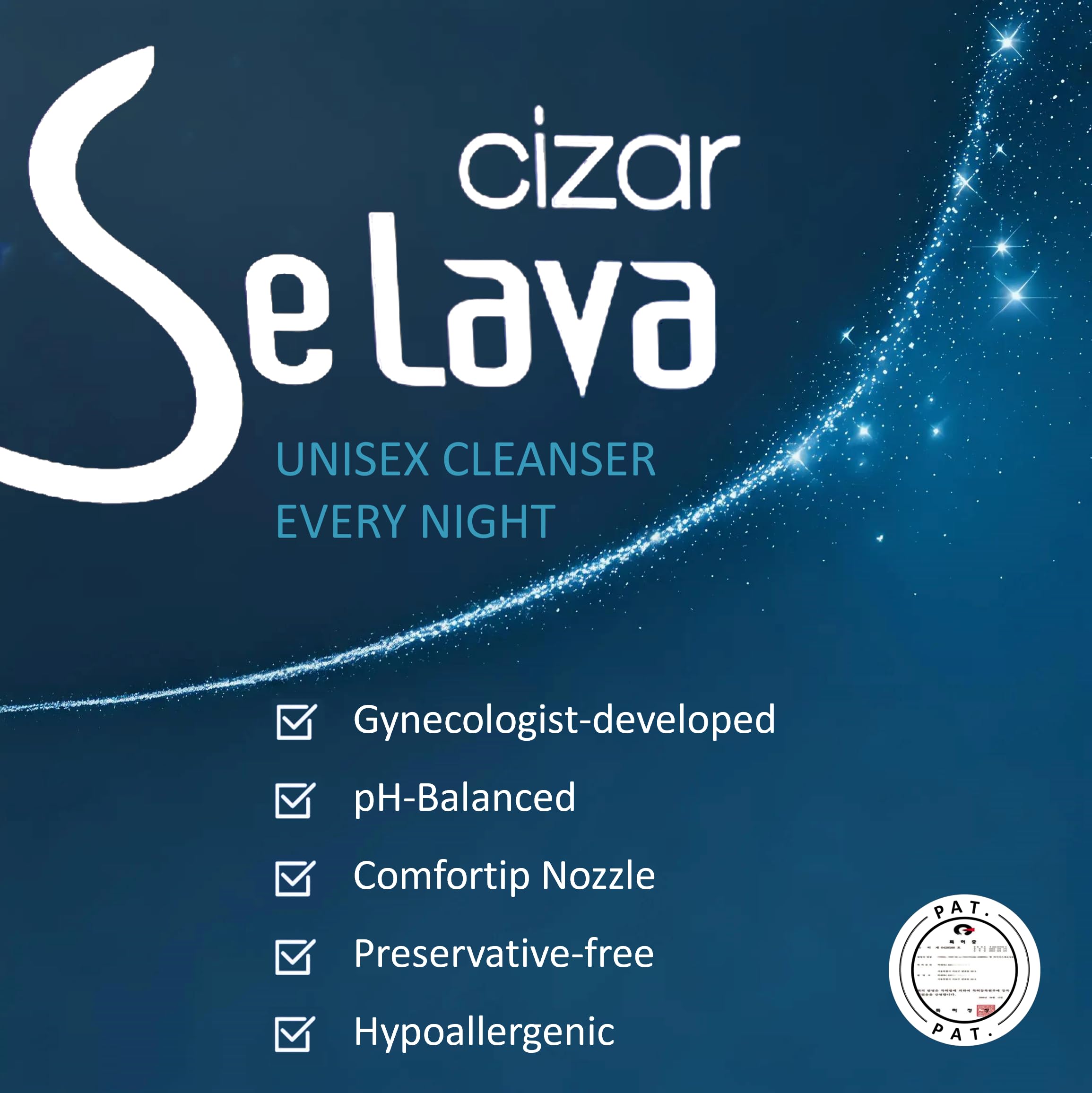 Cizar - Selava, Feminine Wash 15ml 7ea, Gynecologists Developed, Preservative-Free Cizar